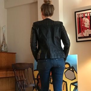 Neiman Marcus Black leather jacket